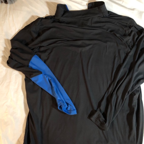 black and blue Polaris RZR quarter-zip tech hoodie lightweight polyester - Picture 7 of 9